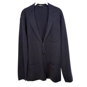Scotch and Soda Men’s M Sweater Sport Coat Blazer Wool Blend Navy Blue